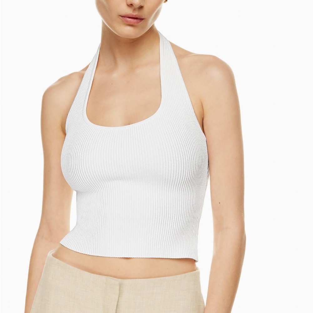 Babaton Sculpt Knit Backless Halter Top NWOT